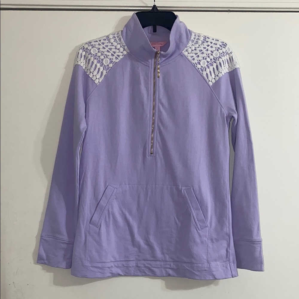 Lilly Pulitzer Lavender Lace Pullover